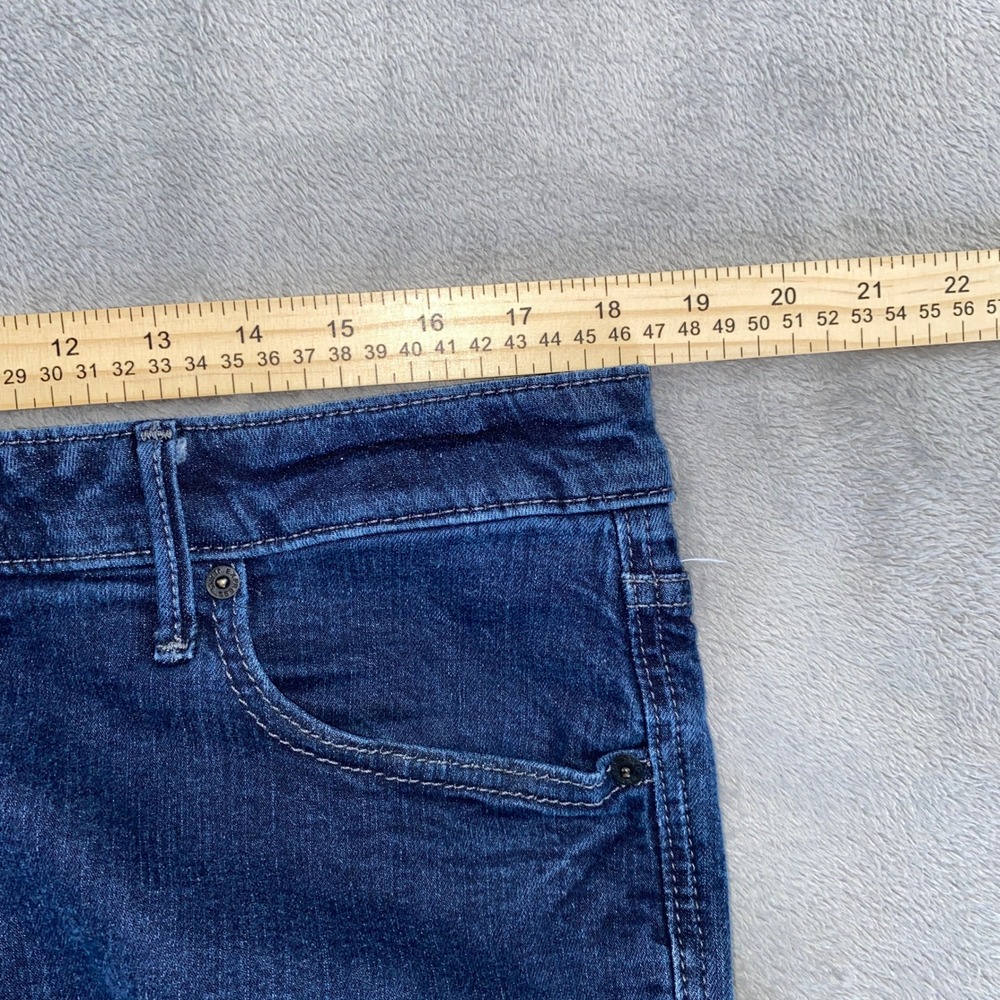 Express Jeans Mens 36x34 Blue Classic Straight Denim Pants Dark Wash Everyday - Picture 5 of 13